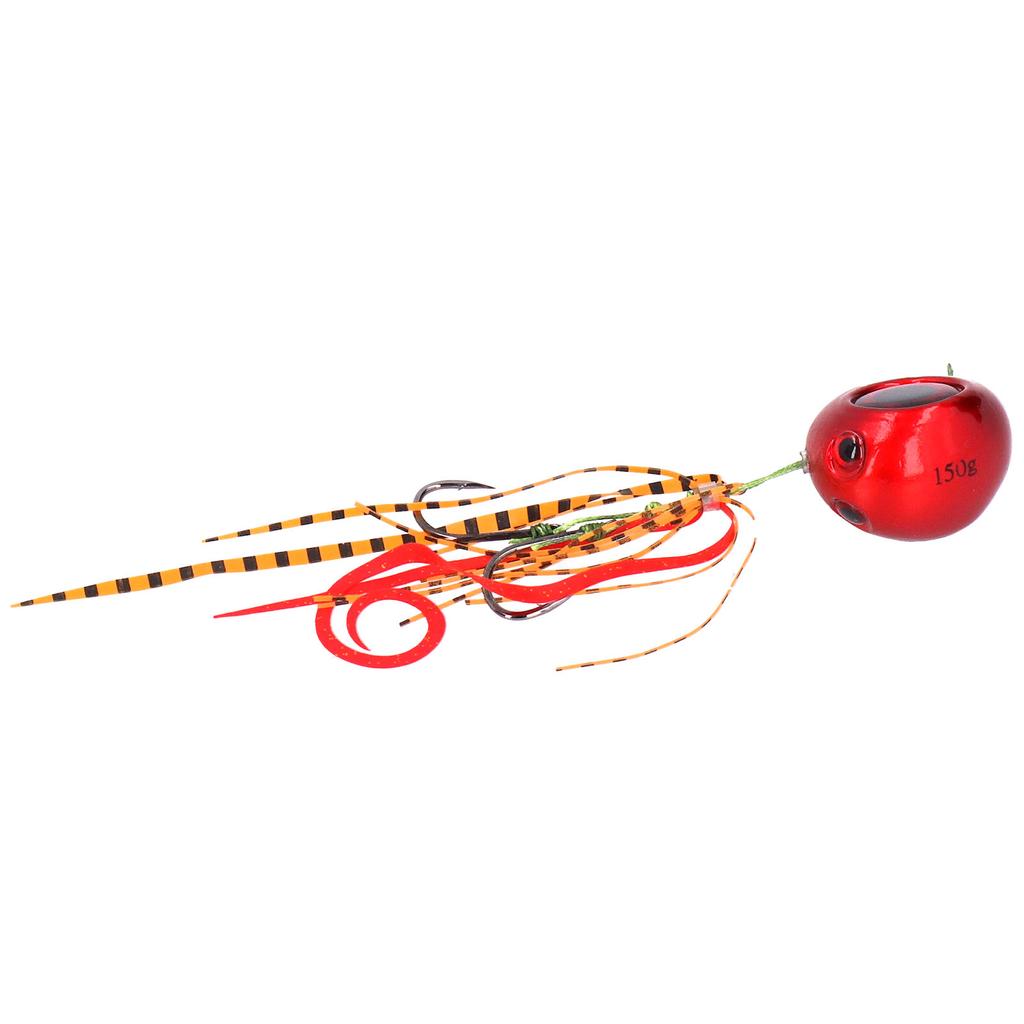 150g Fishing Lure High Carbon Steel 3D Eye Artificial Baits for River Sea Lake FishingRed