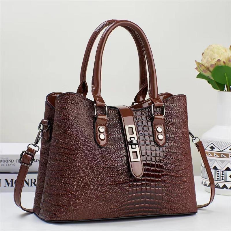 Damska Modna Torebka Crossbody ze Skóry PU Duża Torba Tote Codzienna Torba na Ramię dla Pracownic Biurowych