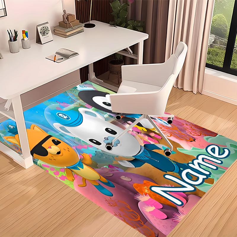 Custom personalization Octonauts Print Area Rug - Soft, Washable Non-Slip Indoor Mat,Living Room,Home&Office Decorative Rug