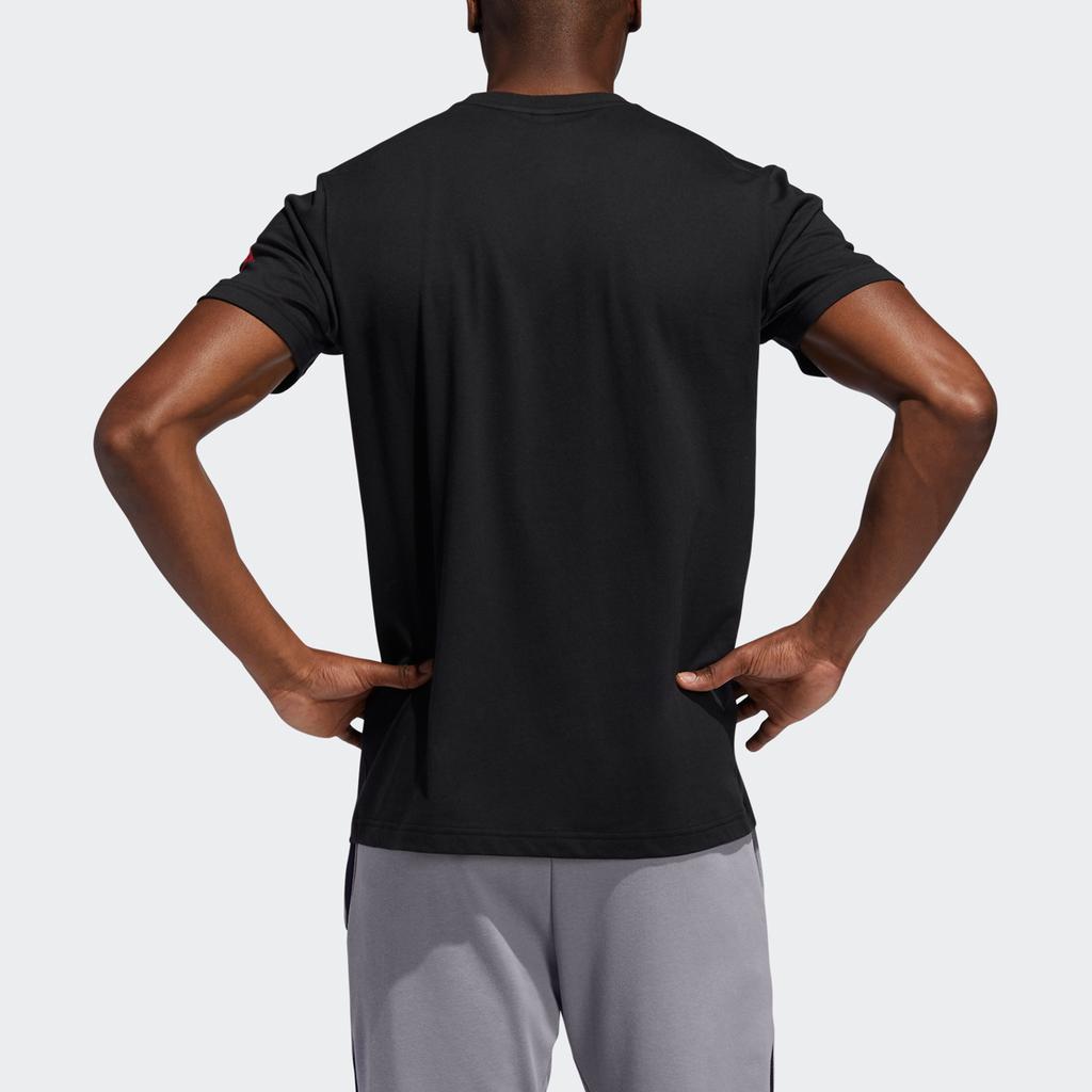 Adidas Marvel Spiderman Graphic Print Basketball Short Sleeve T-Shirt Men Tops Black DX6894