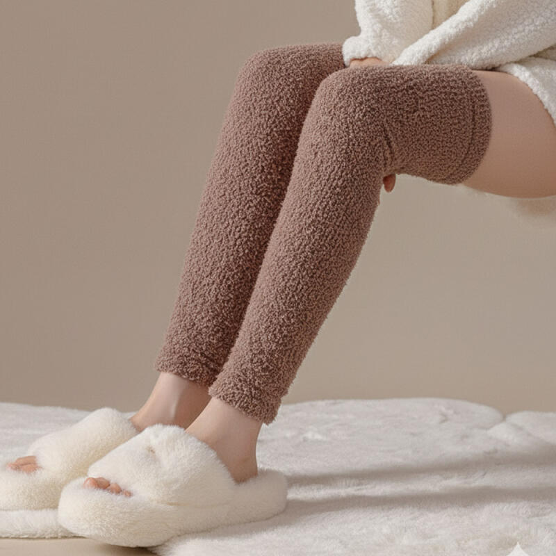 Riven Overknee Winter Ultra-fine Fiber Thermal Long Thigh Boots R282 brown