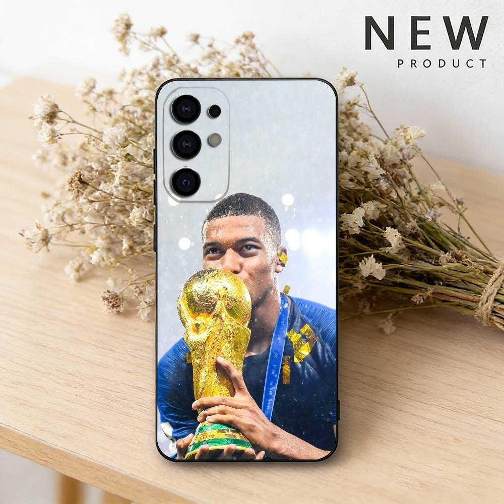 Custodia per telefono Football K-Kylian M-MbappeS per Samsung S26,25,24,21,22,23,30,20,Ultra,Plus,Fe,Lite Cover Morbida Nera