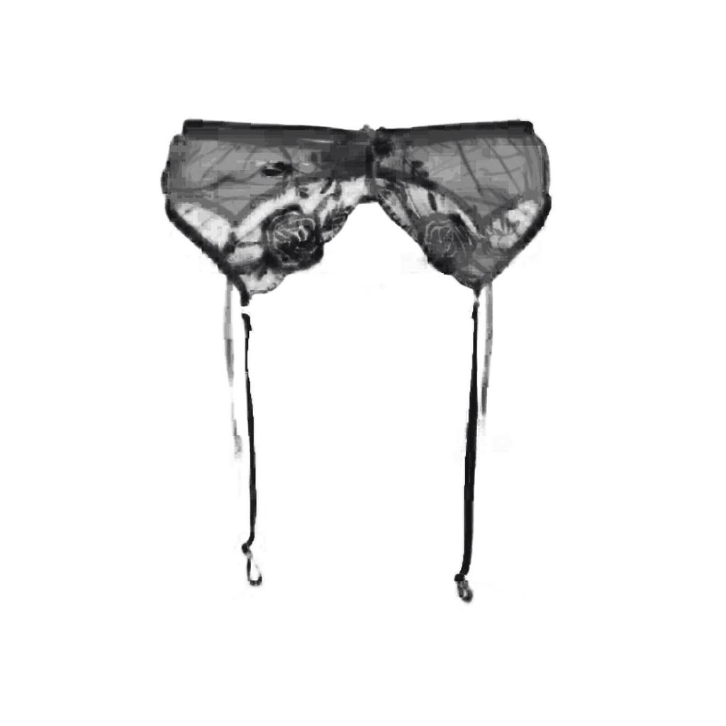 Dámská móda Mesh Silk Perspective Vyšívané jednobarevné kalhotkové ponožky Spodní prádlo