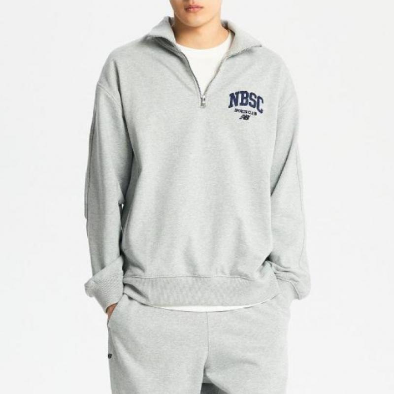 New Balance Unisex Nbsc Logo Halbzip-Sweatshirt Nbncd31823