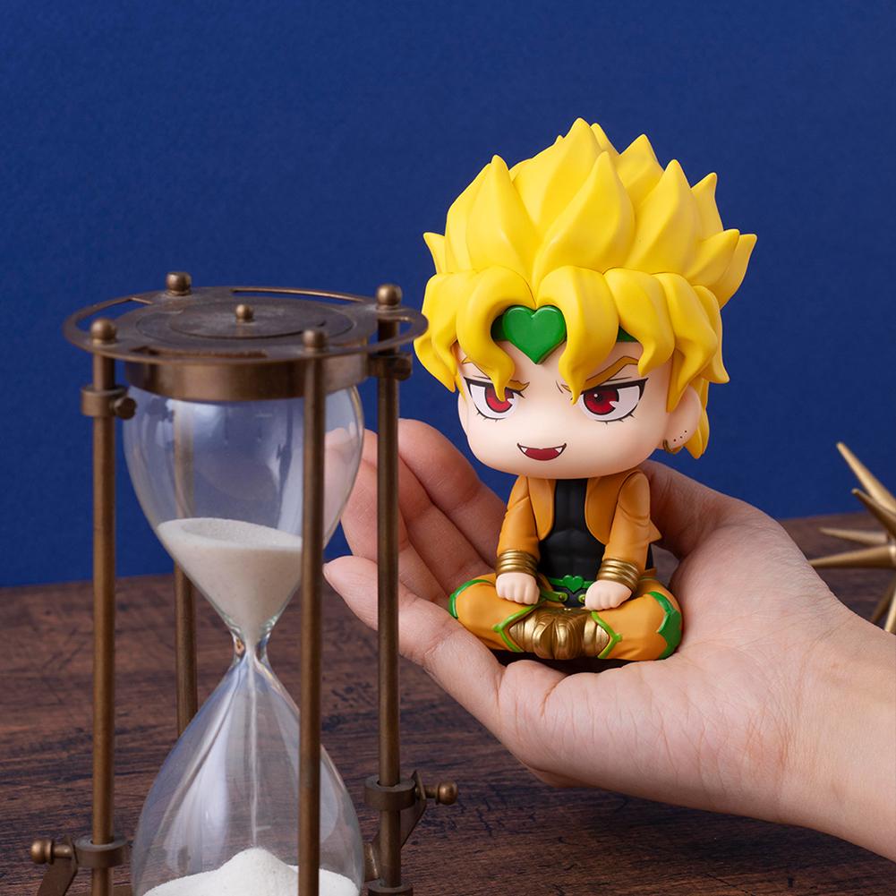

Anime figures Jotaro figure PVC statue look up lookup figures bighead model Dio figurine desk decoration ornament doll gift 10CM 10CM