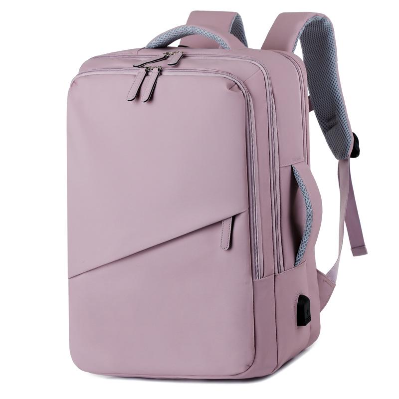 

Men s Large Capacity Water-Resistant Business Backpack with USB Charging for Short Trips