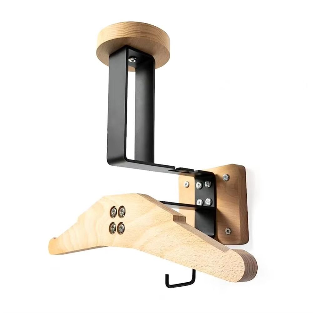 Hanger Helmet Rack Wooden Hat Bracket Universal Clothes Storage Holder  Football Helmets