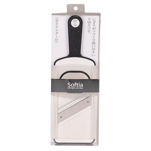 Pearl Metal Softia Julienne Slicer with Safety Holder, Black, C-3672