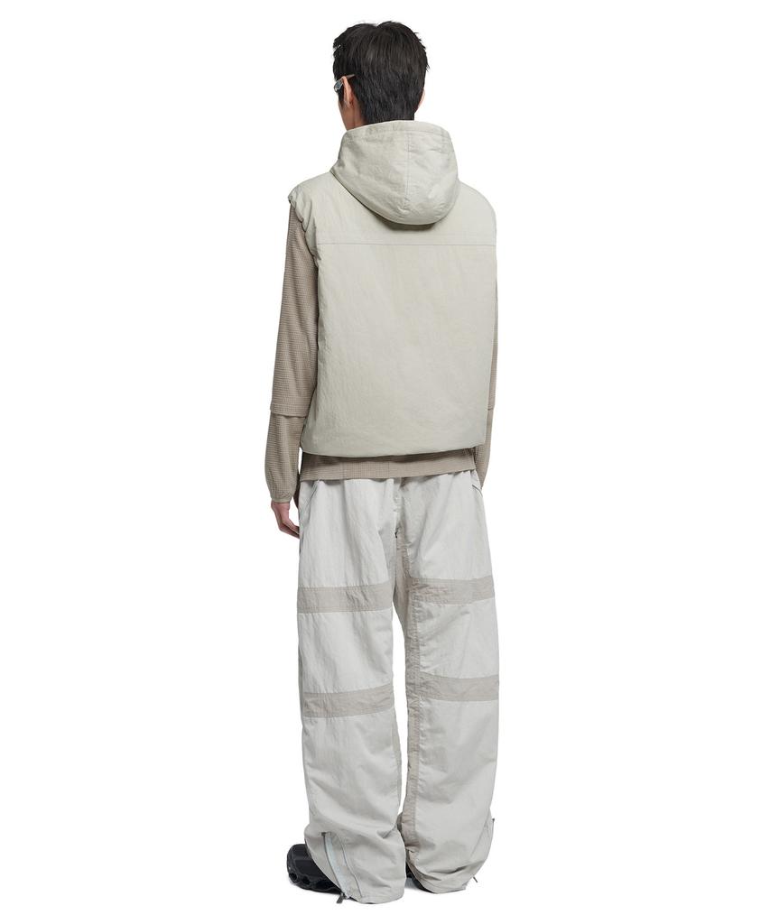 Nomanual Detachable Hooded Vest - Sand Gray