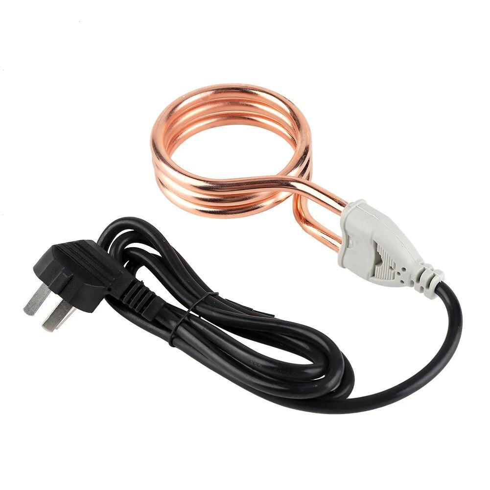 220V 1800W Elektrischer Tauchsieder für Wasser und Flüssigkeiten Tragbarer Wasserkocher für Zuhause und Reisen Heißer Heizstab