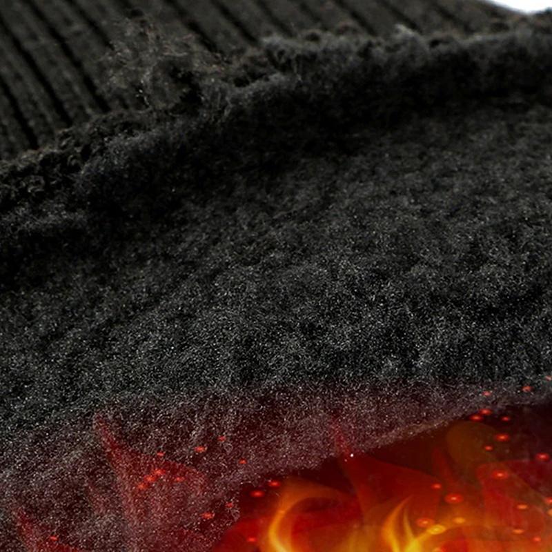 Waterproof Winter Gloves For Motorcycle 2 Finger Flip Windproof Women Men Gloves Velvet Warm Protection Pu Leather Sport Gloves