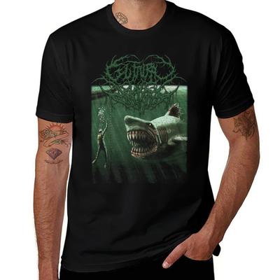 Guttural Slug - Megalodon T-Shirt Graphic T Shirt Vintage Vintage Clothes Oversized Shirts Graphic Tee Anime Shirts Men
