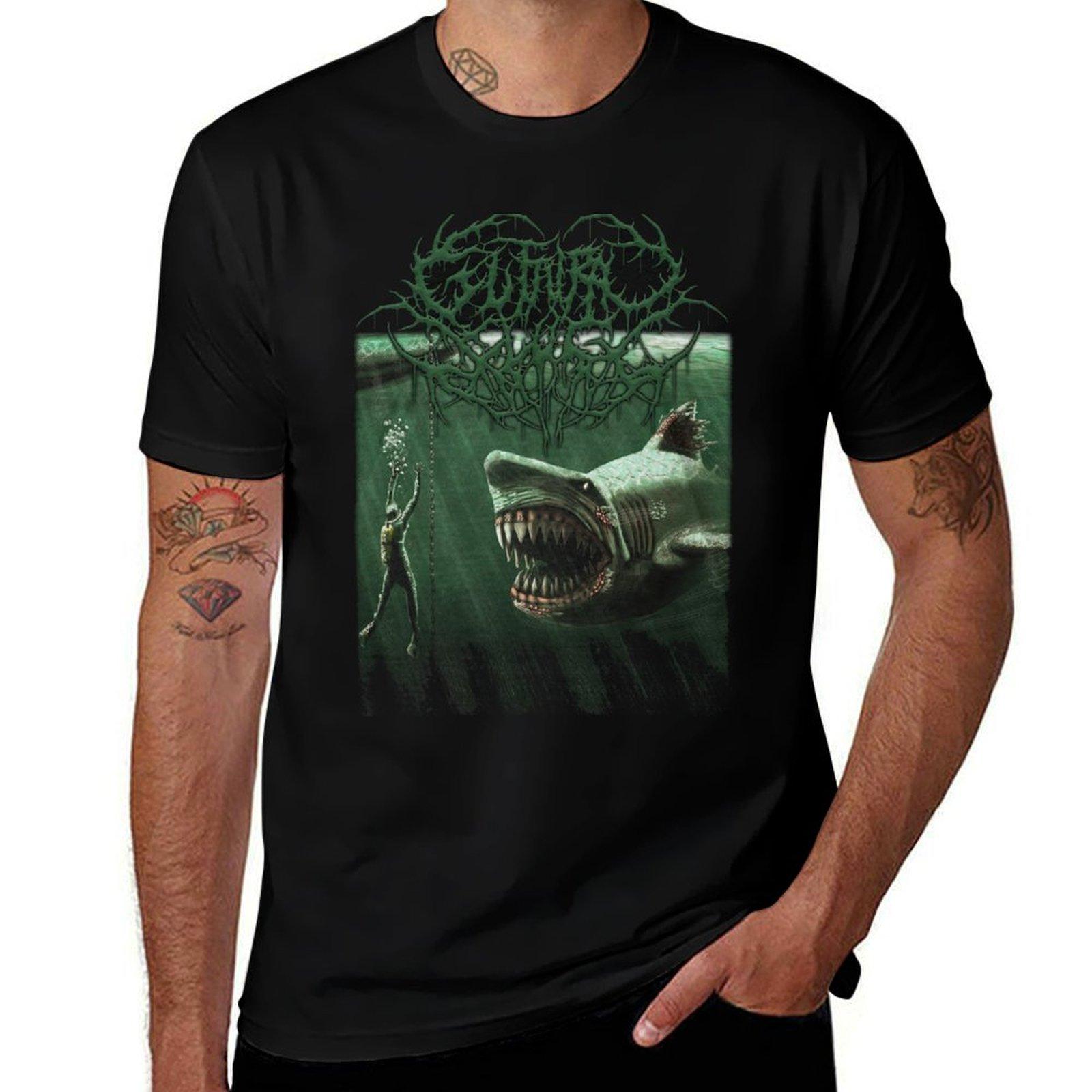

Guttural Slug - Megalodon T-Shirt graphic t shirt vintage vintage clothes oversized shirts graphic tee anime shirts men M