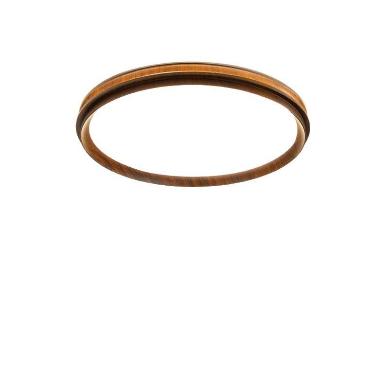 Stropní lampa ve středověkém stylu ořechová: Světlo do dětského a studijního pokoje chránící oči