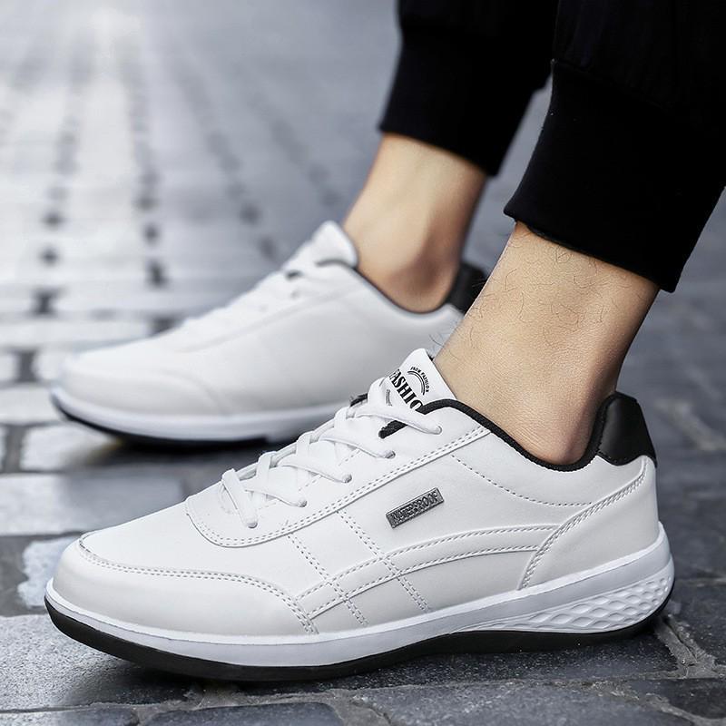 

Men s Lightweight Low-Top Korean Style Casual Shoes - Trendy, Comfortable, Plus Sizes Available 45 білий