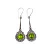 Peridot Gemstone 925 Sterling Silver Jewelry Handmade Drop/Dangle Earrings 2.52" EE-77-3
