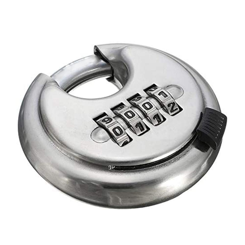 70mm 4-Digit Combo Disc Lock Stainless