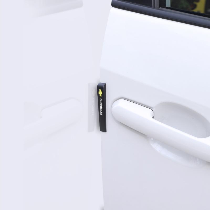 6Pcs Car Door Rubber Strip Sticker Anti Collision Protective For Chevrolet Corvette Montana TrailBlazer Silverado Traverse Cruze