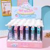 Sanrio 36Pcs Lovely Cinnamoroll Ten Color Ballpoint Pen, 0.7mm Cute Blue Dog Cartoon Shaped Pressing Drawing Graffiti Pen, Every Pen Is A Delightful