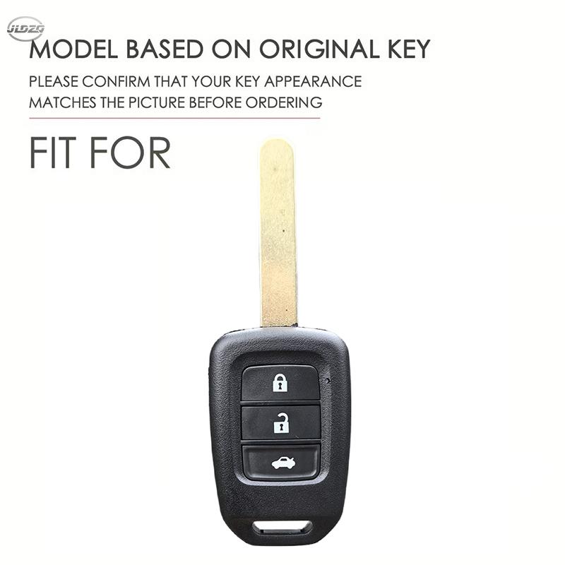 Silicone 3 Buttons Car Key Fob Cover Case Shell For Honda Accord Civic Crv Jazz Hr-V Hrv 2013 2014   Remote Holder