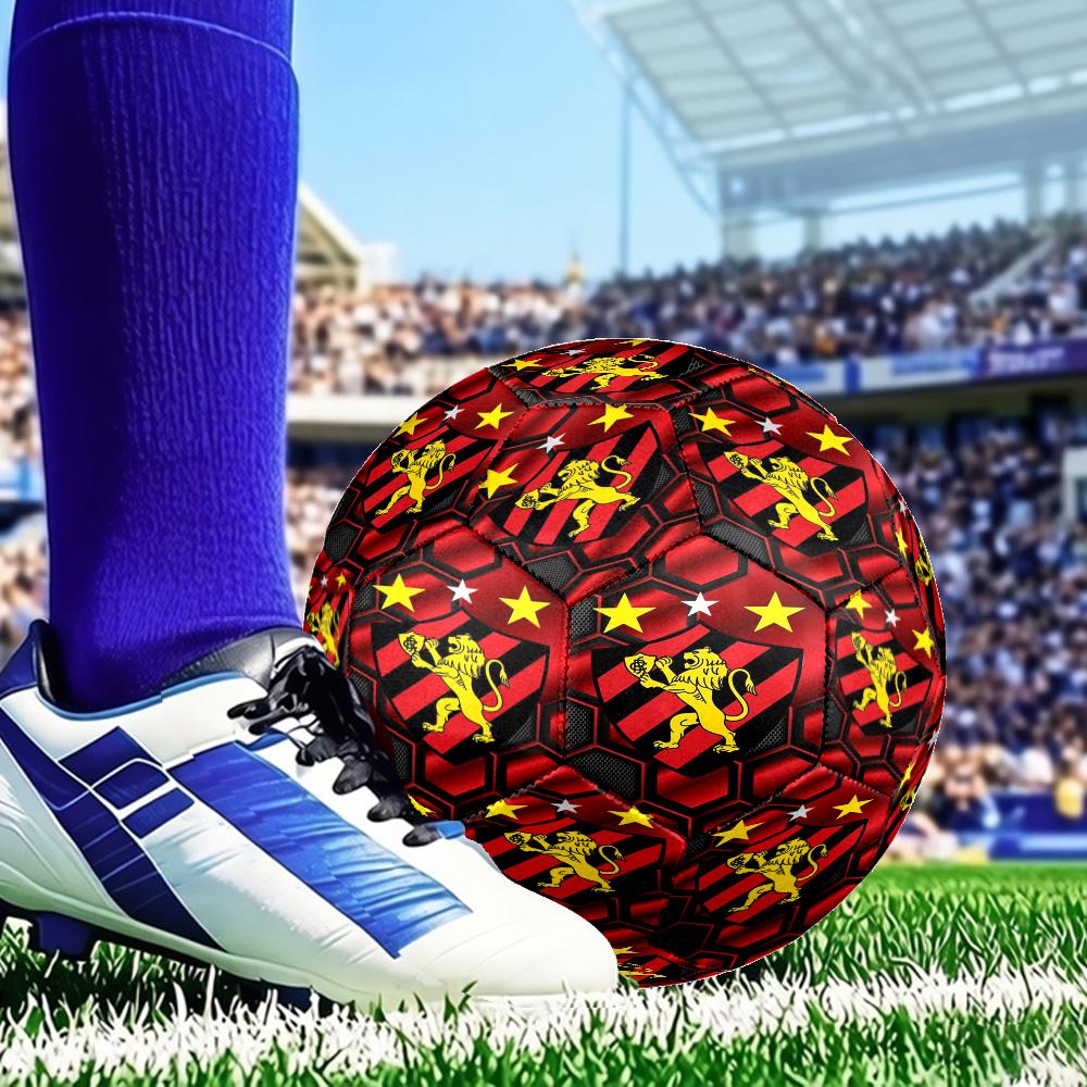 Fc Crest Design Printed Size 5 Soccer Balls, Anti-Slip, Protective Football, Outdoor Sport, a Unique Gift Suitable for him/her, Birthday