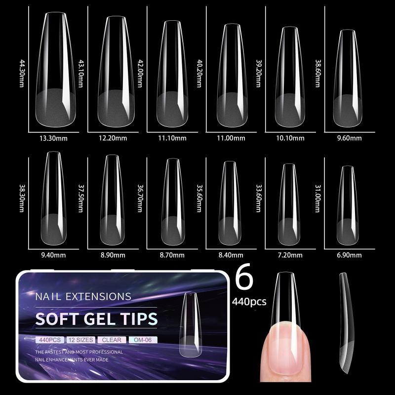 550Pcs Semi-Matte Fake Nails No Polishing Press On False Nails Medium Short Design Nail Tips Salon Home Diy Fake Nail Extension
