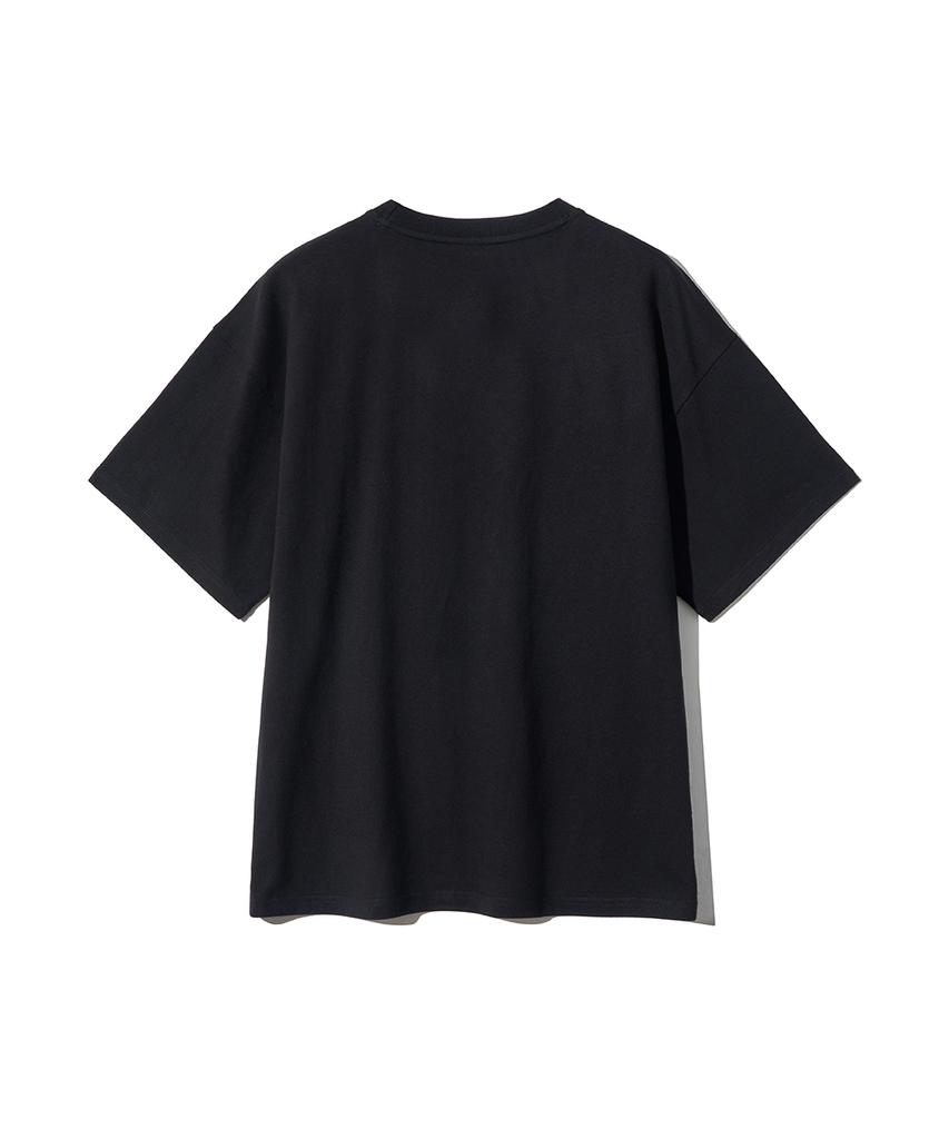 GAKKAI UNIONS Bunny Drawing Short Sleeve T-Shirt Black