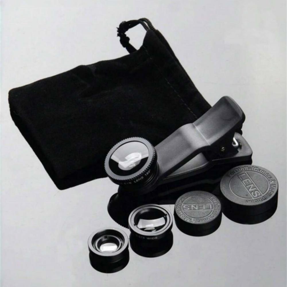 

Набор универсальных объективов «рыбий глаз» 3-в-1 для смартфона, широкоугольный и макрообъективы, увеличительное стекло, насадка-клипса, аксессуар для мобильной фотографии