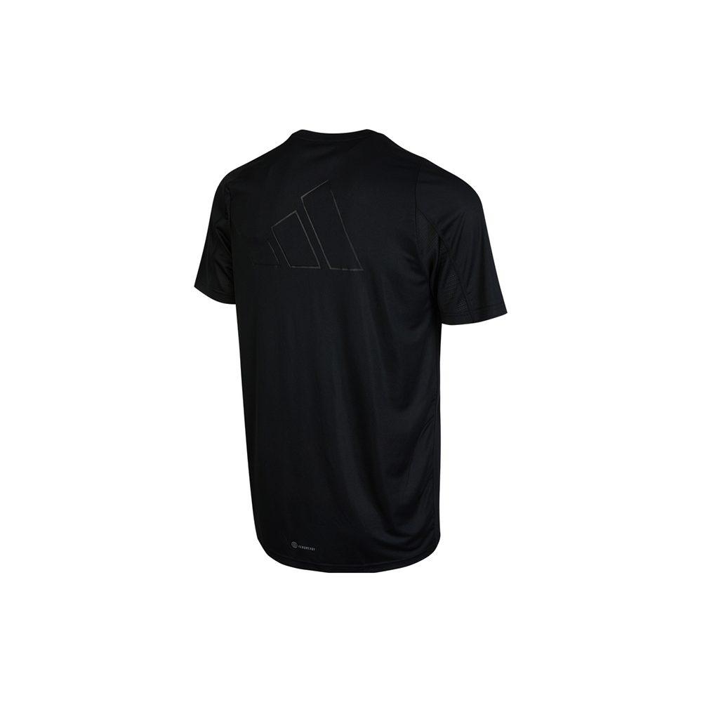 Adidas T Shirts Men's Black Crew Neck Moderate Straight Fit HC0409