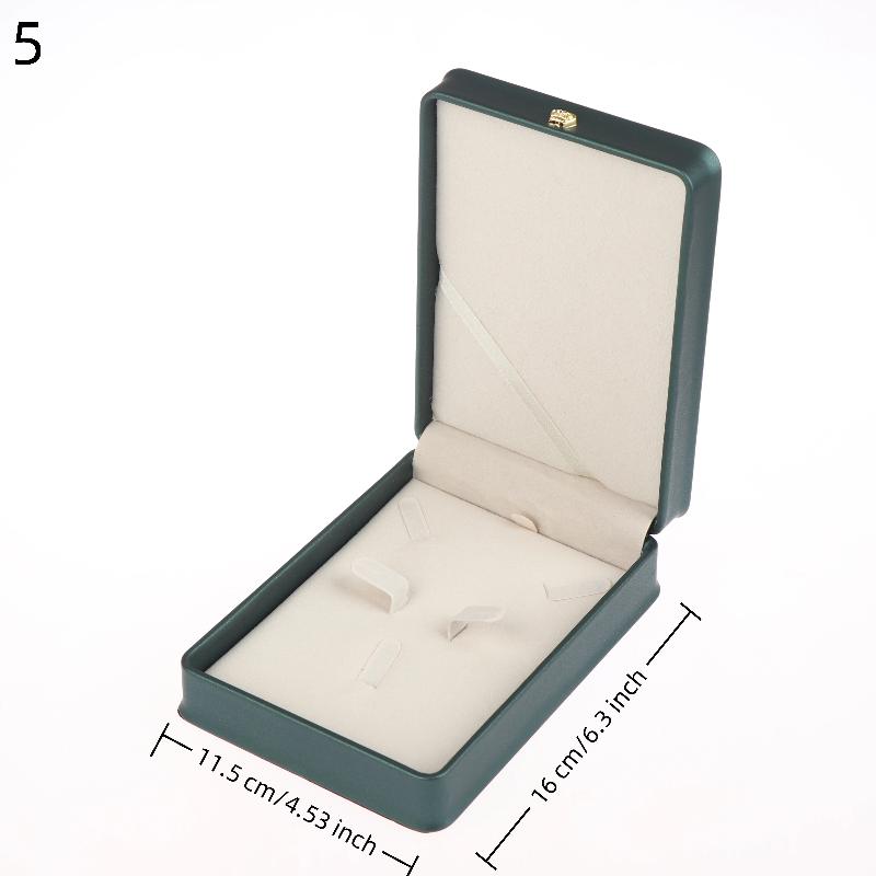 Boîte à Bijoux Bague Cuir PU Organisateur de Bijoux Bague Boucle d'Oreille Collier Pendentif Boîte Présentoir Cadeau Proposition Fiançailles Mariage