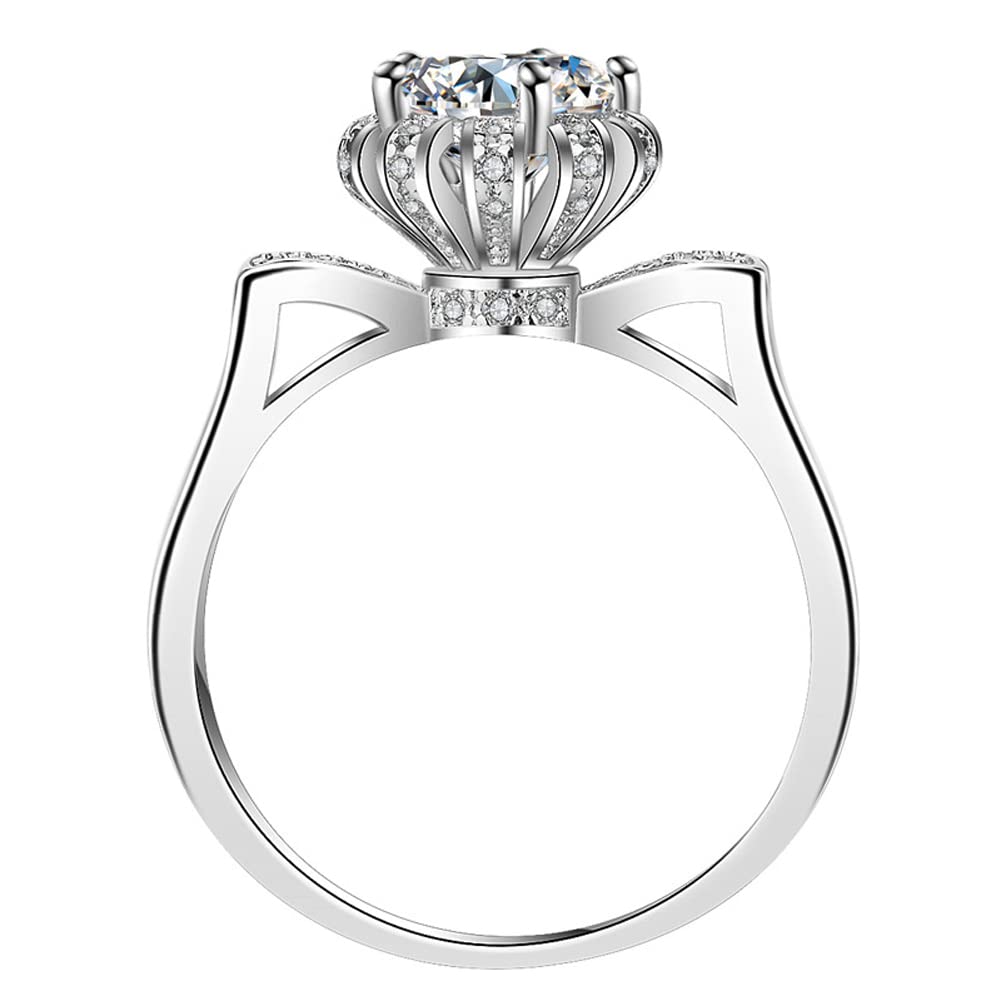 

Brand Select Cat Ring with Zirconia and Stylish Jewelry Size [Rockyu] Women s Crown, 1.2ct Diamond, (Cat Ears, 10)