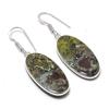 Natürlicher Drachenblut Edelstein 925 Sterling Silber Schmuck Ohrring 1,89" AEE-10953
