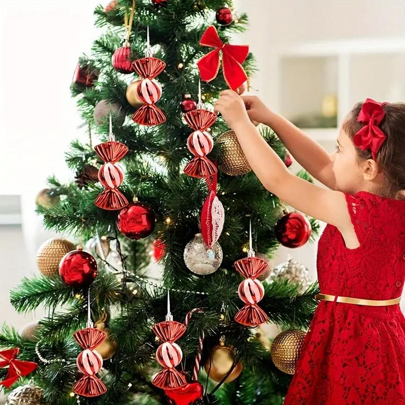 Round Candy Counter Ornaments Christmas Tree Hanging Christmas Decoration Gift Box