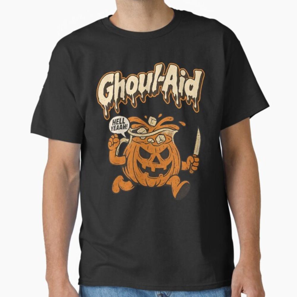 

Cool Ghoul Aid Funny Ghoul Pumpkin Cute Meme Halloween T-Shirt Unisex T-Shirt XXXXL