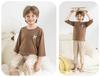 Yingbolun Boys' Air-conditioned Clothes, Pajamas, Spring and Summer All Cotton Children's Home Clothes, Thin Cotton Seven Quarter Sleeve Set