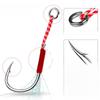 Ise Ni High Carbon Steel Barbed Hook with Feather for Sea Fishing