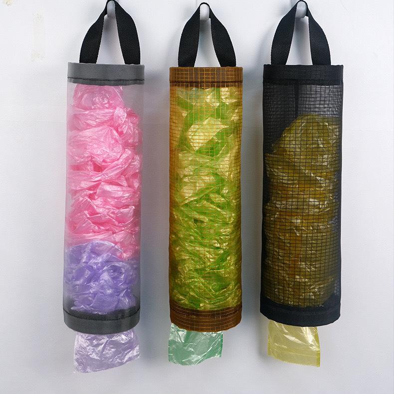 1/3PCS Wall-Mounted Garbage Bag Storage Holder | Space-Saving Kitchen Hanging Organizer | Household Storage with Hooks