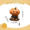 Fishing Pumpkin Statue,Pumpkin Figurines,Resin,Gothic Decor Sculpture Halloween Decoration for