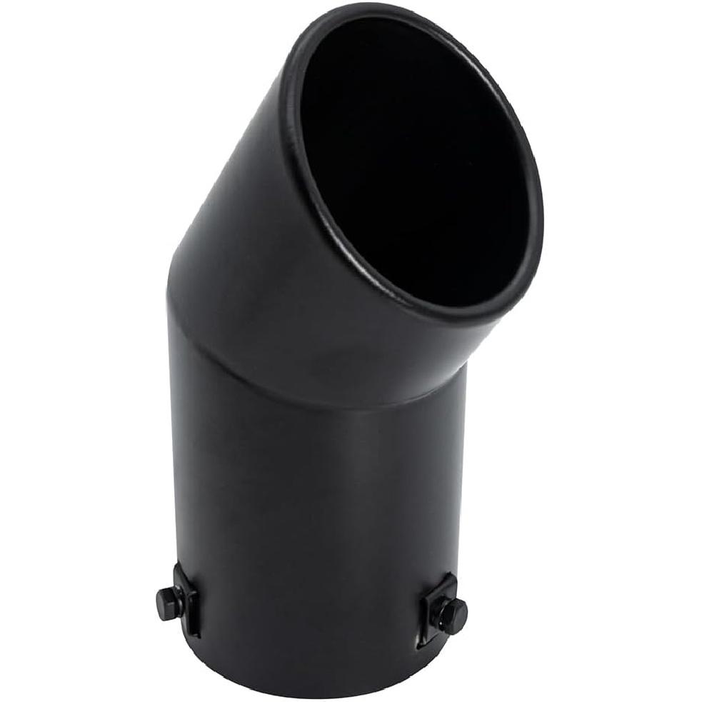 Car Stainless Steel Exhaust Tips Fit 2.75 To 3 Inch Car Exhaust Pipe Modification Tail Throat Tail Pipe Steel Exhaust Tips Finish Tailpipe Black