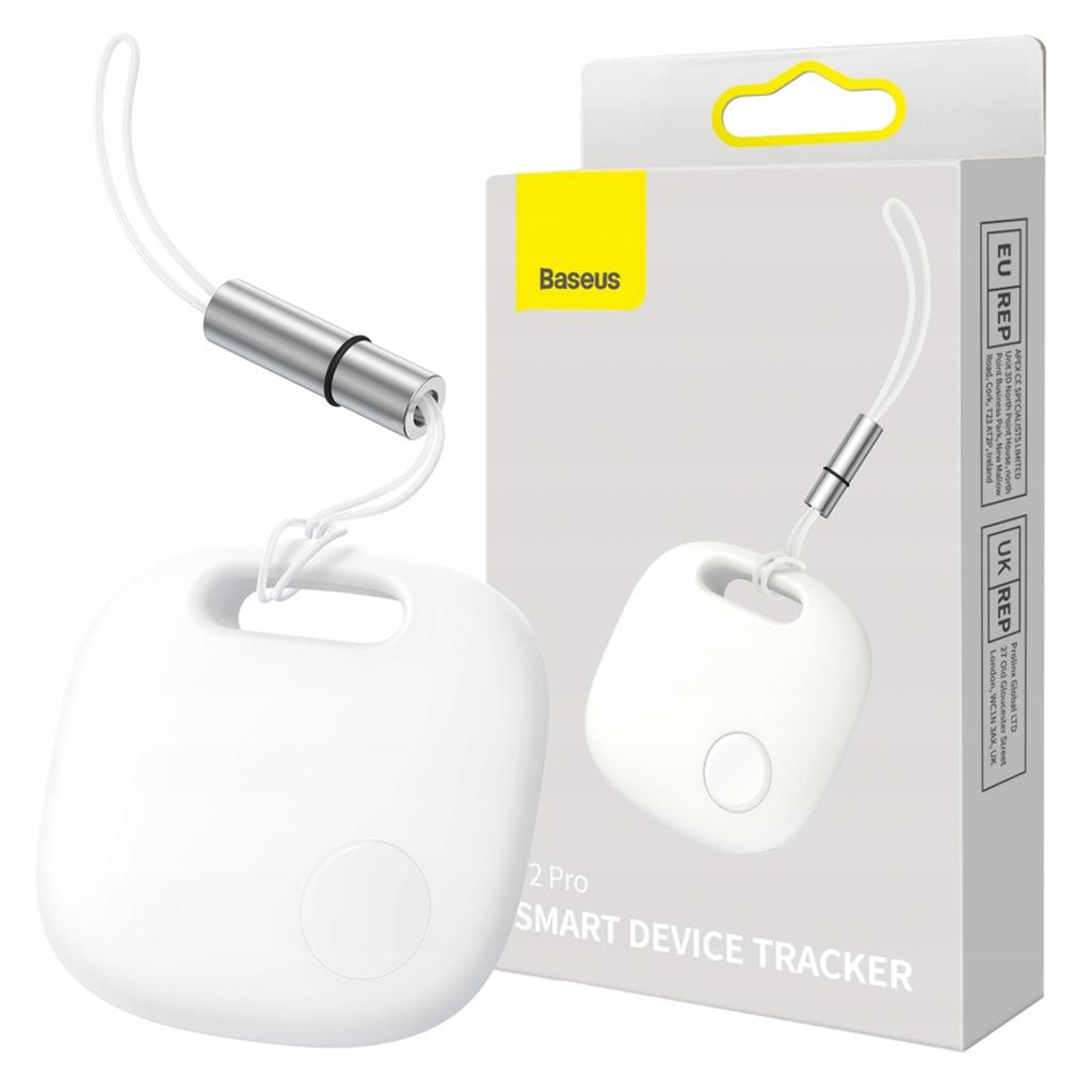 Bluetooth Locator Baseus T2 Pro with Lanyard (White)