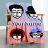 Incredibox Customize Your Name Blanket Lightweight Customizable Blanket Ultra-Soft Suitable for Livingroom Picnics Seaside Bed All-Season Use