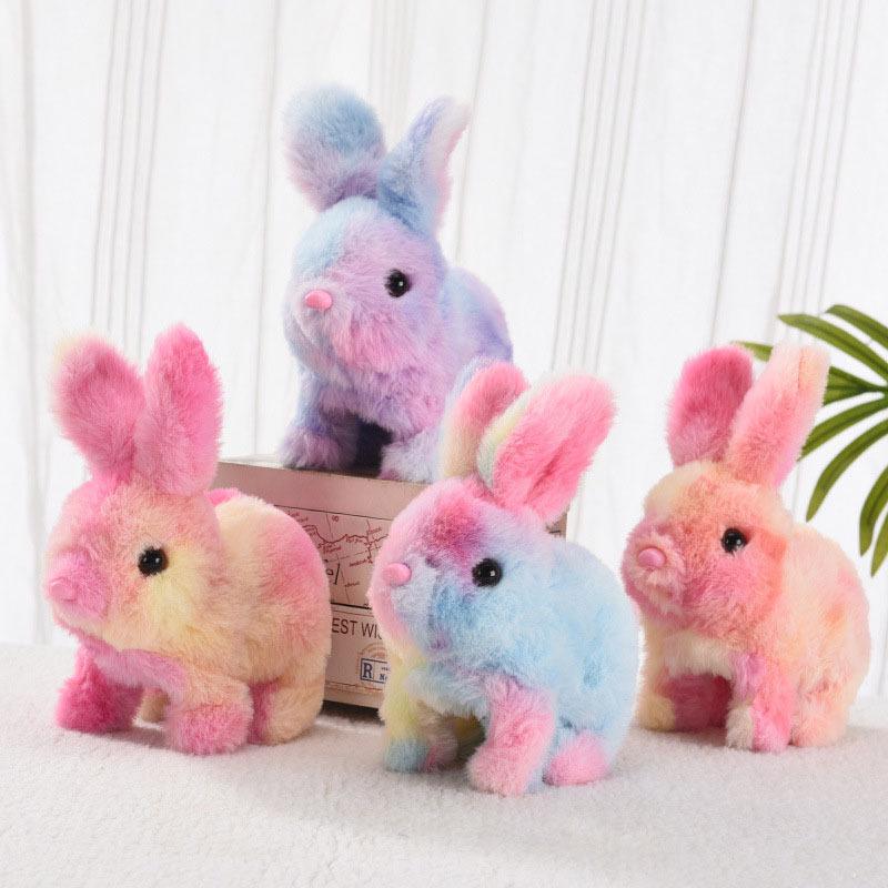 

Electric Plush Rabbit: Moves Ears, Twitches Mouth, and Squeaks - Perfect for Kids Playtime Without Carrot