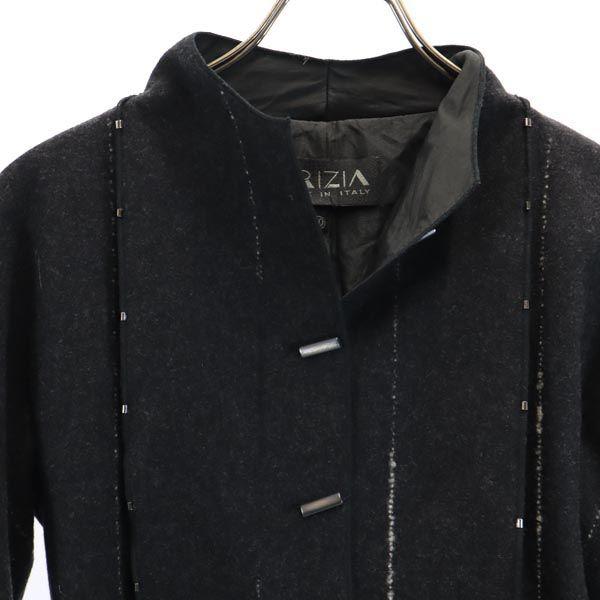 KRIZIA Made in Italy Wool Blend Jacket 40 Black series High neck Women Used