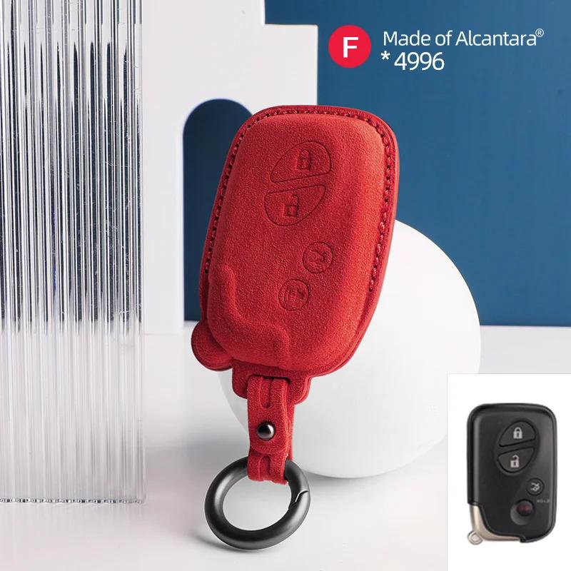 For Lexus Es240 Es350 Rx270 Rx350 Car Key Case Auto Smart Remote Suede Keychain Cover Shell Accessories Protector
