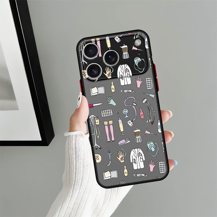 Cool Nurse Medicine Case for iPhone 17 Pro Max 15 Air XS XR 13 Mini 16 Plus 14 11 12 7 8 SE Funda Back Phone Cover