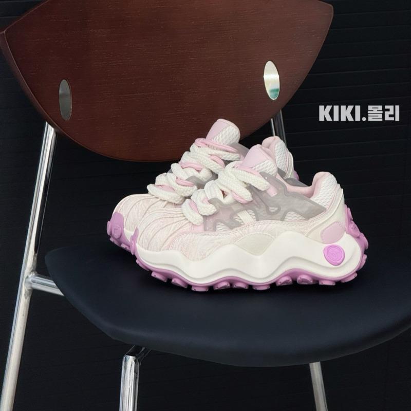 Retro Niche Color Matching Thick-soled Shell Head Casual Board Shoes Women's New Muffin Sole Sneakers Tide