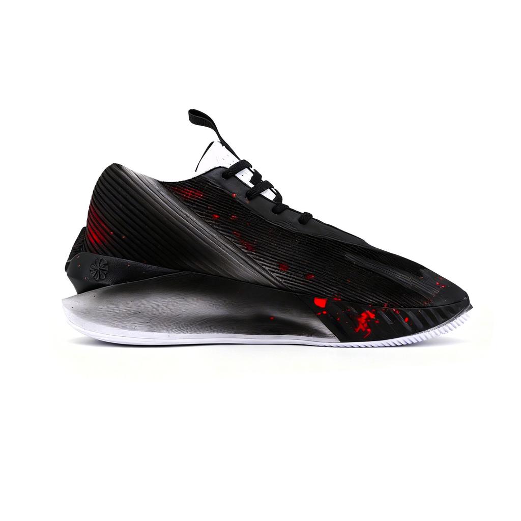 Nike G.T. Jump Academy Dark Flame Cushioning, Wear Resistant High Top Basketball Shoes Men's Black Red HF1804-100(Team545-)