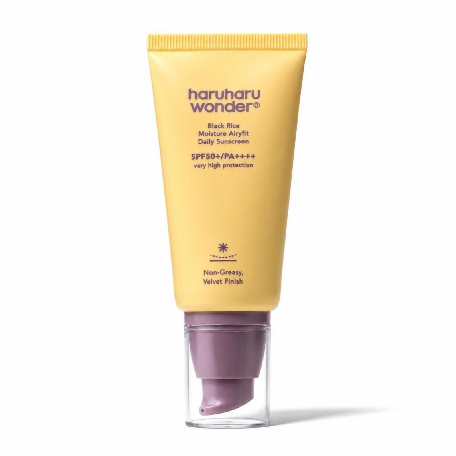 HARUHARU WONDER Black Rice Moisture Airyfit Daily Sunscreen SPF50+ PA++++ 50ml Hydrating Sun Cream