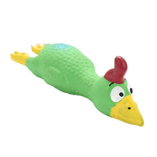 

Dog Toy Cartoon Shape Squeaky Sound Screaming Chicken Puppy Chew Playing Supplies for Pet