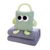 Cartoon Plush Toy Pillow Blanket Combo For Sofa Bed Office Nap Gift Doll Adults